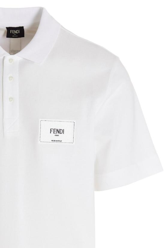  펜디 폴로 티셔츠 FY1131 A9RP F0WA0 WHITE DOM - FENDI