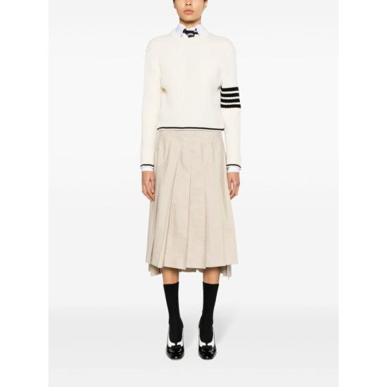  톰브라운 스웨터 FKA465AY1024100 WHITE DOM - THOM BROWNE