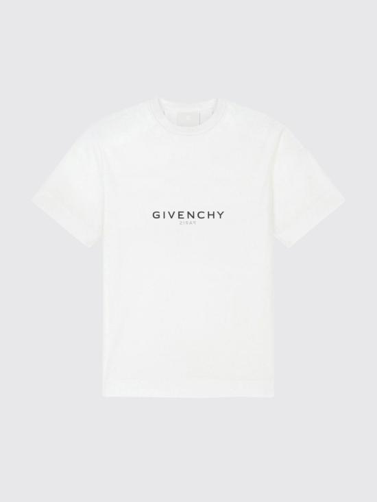  지방시 반팔 티셔츠 BM71533Y6B 100 WHITE DOM