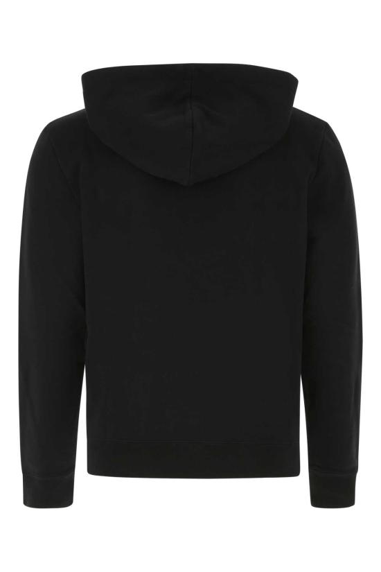  생로랑 리브 고쉬 로고 후드 677259 YB2PG 1000 BLACK DOM - SAINT LAURENT
