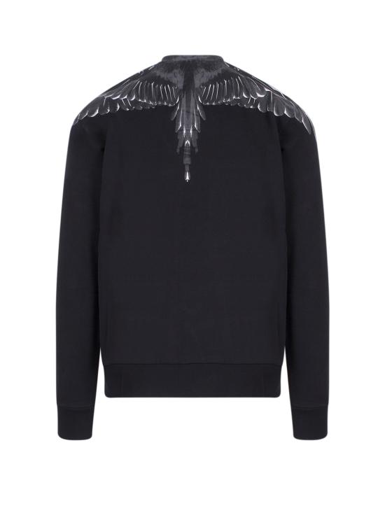  마르셀로 불론 긴팔 티셔츠 CMBA009C99FLE0011010 BLACK DOM - MARCELO BURLON