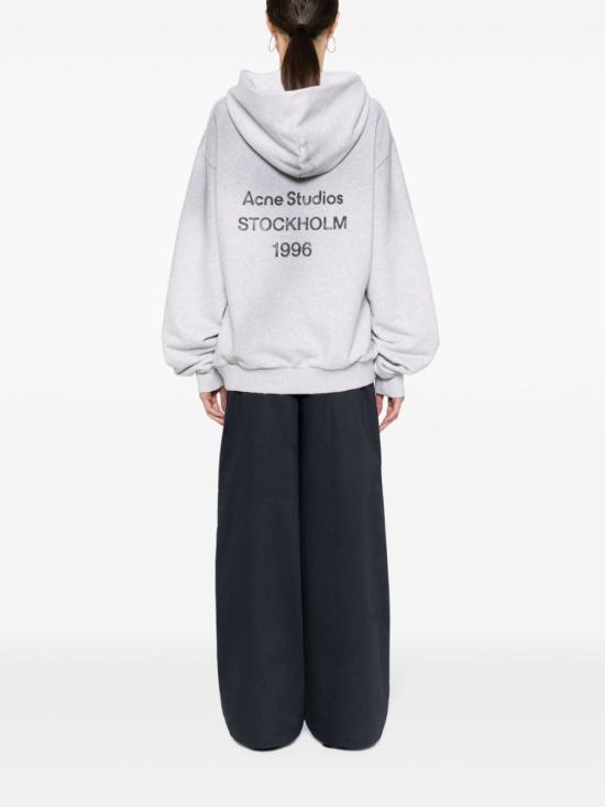25FW 아크네 스튜디오 후드 티셔츠 CI015992H GRAY DOM - ACNE STUDIOS