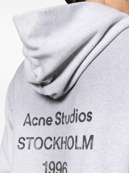 25FW 아크네 스튜디오 후드 티셔츠 CI015992H GRAY DOM - ACNE STUDIOS