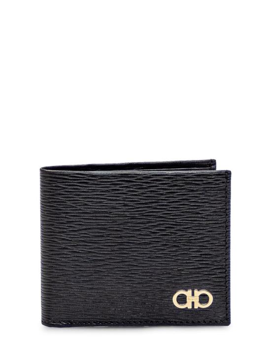 25FW 살바토레 페라가모 간치니 반지갑 66A063685950 BLACK DOM