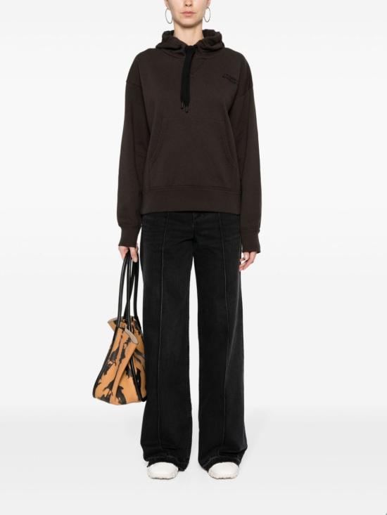  이자벨마랑 실라 로고 후드 티셔츠 SW0102FA A2M41I 02FK FADED BLACK DOM - ISABEL MARANT