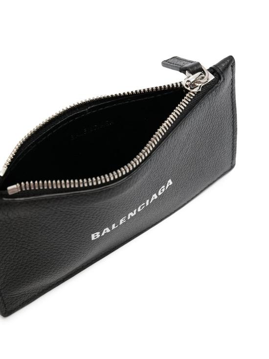 26SS 발렌시아가 롱 코인 앤 카드 홀더 640535 1IZI3 1090 BLACK DOM - BALENCIAGA