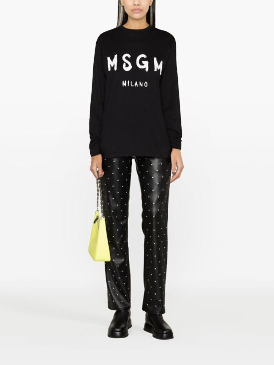  엠에스지엠 긴팔 티셔츠 2000MDM51120000299 BLACK DOM - MSGM