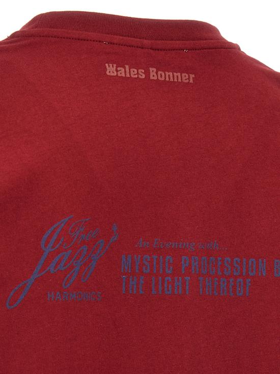  웨일즈보너 반팔 티셔츠 UA24JE29JE09350 ROSSO DOM - WALES BONNER