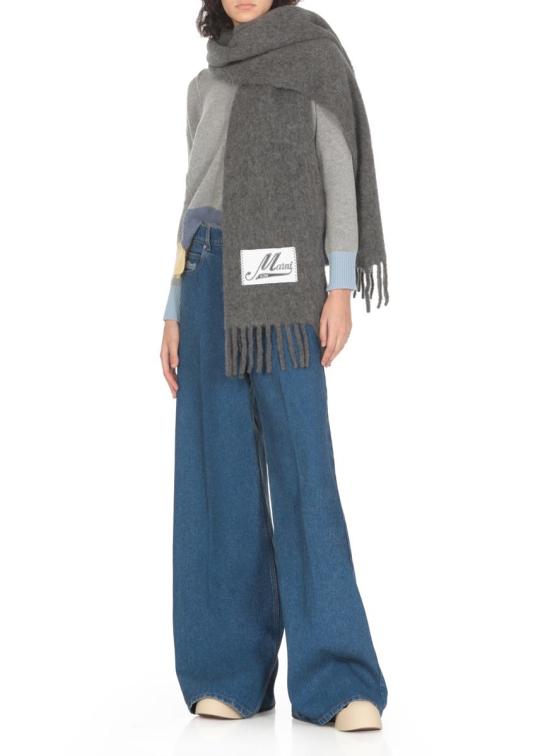  마르니 / 여성 브러쉬드 알파카 머플러 SCMC0059Y0UTW91800N42 Gray BPG - MARNI