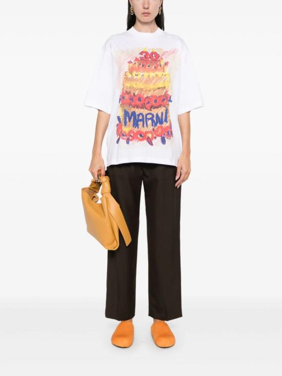  마르니 반팔 티셔츠 THJE0263PBUSCX15CKW01 DOM - MARNI