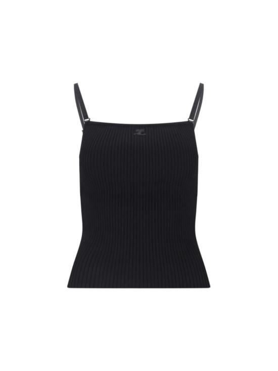  쿠레쥬 민소매 티셔츠 324MTO340FI0001 9999 BLACK DOM