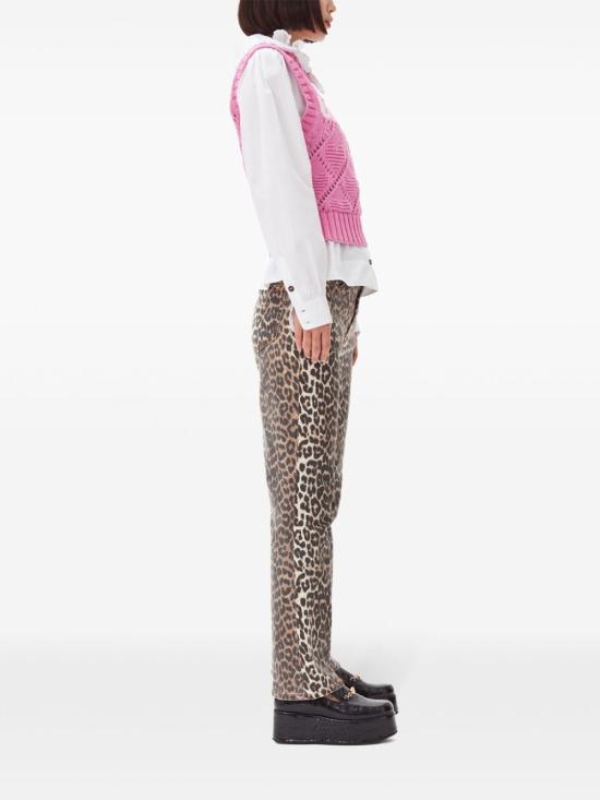  가니 코튼 로프 숏 베스트 K2317295 ROSE VIOLET DOM - GANNI