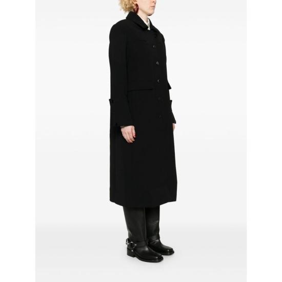  가니 코트 F9606099 BLACK DOM - GANNI