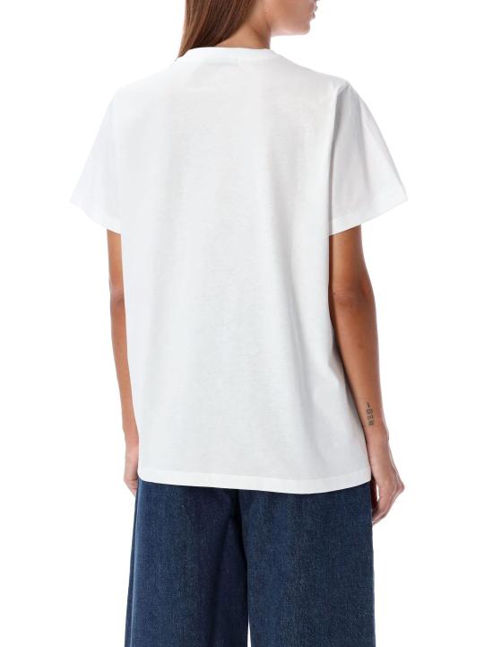  가니 반팔 티셔츠 T4005151 BRIGHT WHITE DOM - GANNI