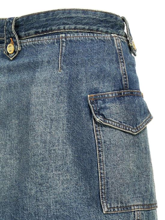  가니 데님 팬츠 J1562567 MID BLUE VINTAGE DOM - GANNI