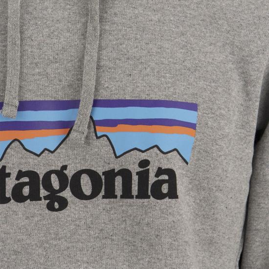  파타고니아 P-6 로고 업라이절 후드 티셔츠 39622 GREY - PATAGONIA
