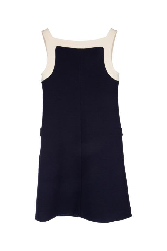  셀린느 숏 원피스 2X26N759Y07JD DARK NAVY CREAM DOM - CELINE