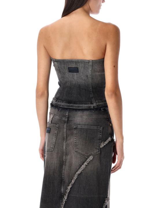  가니 민소매 티셔츠 J1586006 WASHED BLACK DOM - GANNI