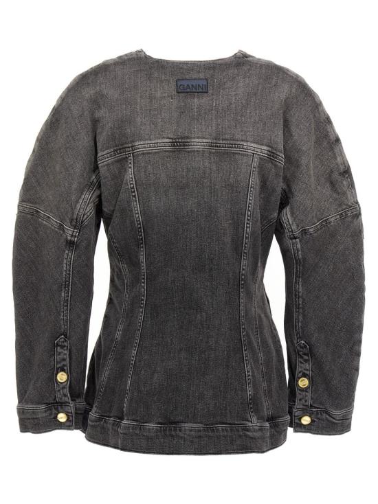  가니 자켓 J1529006 WASHED BLACK DOM - GANNI