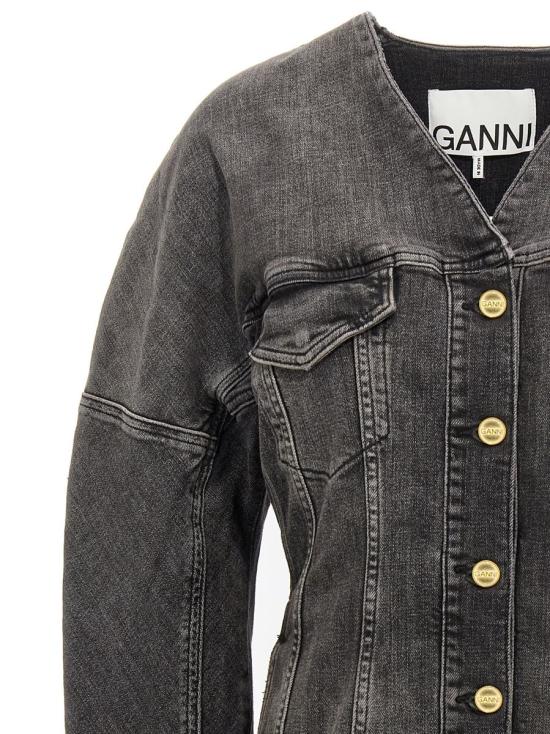  가니 자켓 J1529006 WASHED BLACK DOM - GANNI