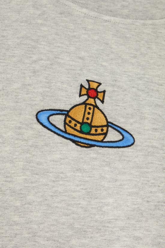  비비안웨스트우드 긴팔 티셔츠 3I010004J006OP001 GREY MELANGE DOM - VIVIENNE WESTWOOD