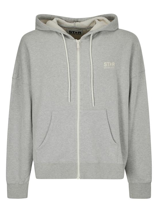  골든구스 후드 티셔츠 GUP01892P00165260513 ALLUMINIUM MELANGE GRAY DOM