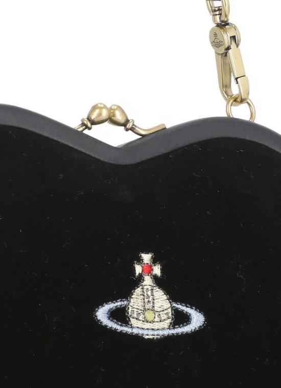  비비안웨스트우드 BELLE HEART, 벨 하트 하트 프레임 백 4B01000DWW00ZLN401 BLACK DOM - VIVIENNE WESTWOOD