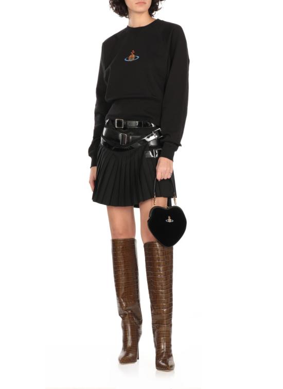  비비안웨스트우드 BELLE HEART, 벨 하트 하트 프레임 백 4B01000DWW00ZLN401 BLACK DOM - VIVIENNE WESTWOOD