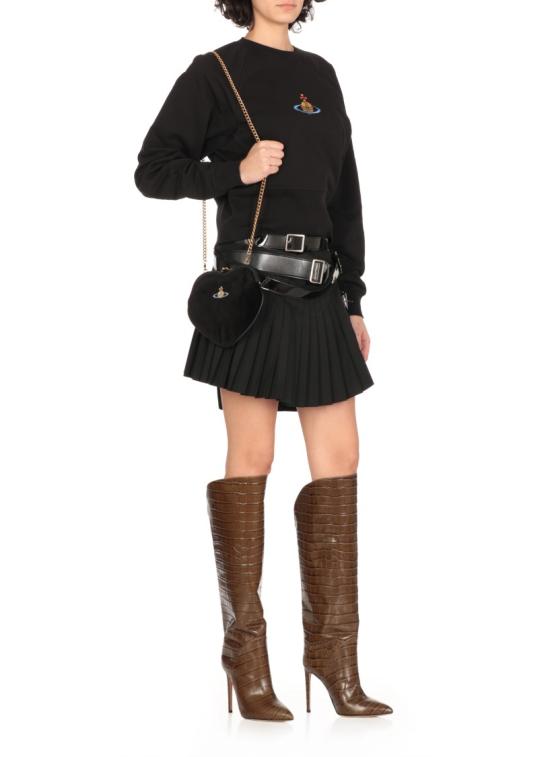  비비안웨스트우드 BELLE HEART, 벨 하트 하트 프레임 백 4B01000DWW00ZLN401 BLACK DOM - VIVIENNE WESTWOOD