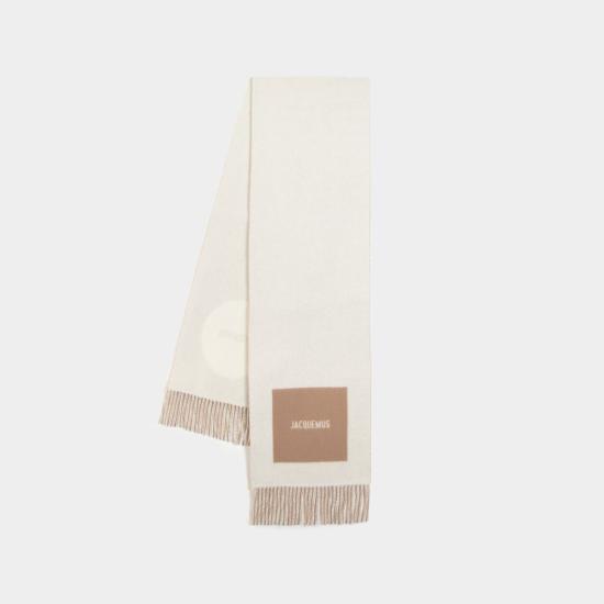  자크뮈스 롱드 카레 스카프 246AC687 5202 015 BEIGE DOM