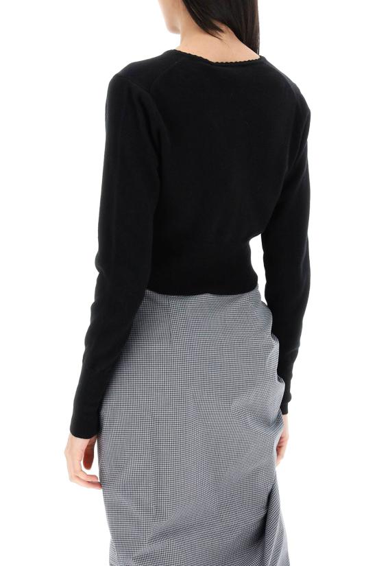  비비안웨스트우드 BEA 베아 크롭 가디건 1803002UY0018N401 BLACK DOM - VIVIENNE WESTWOOD