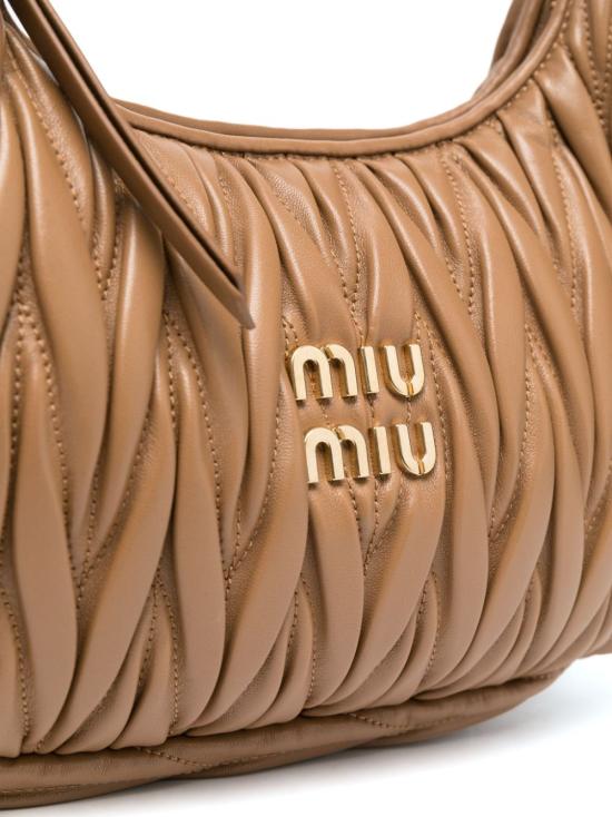  미우미우 크로스백 5BC153N88F098L CARAMEL DOM - MIU MIU