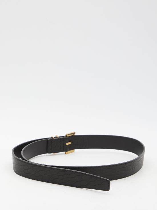  생로랑 레귤러 벨트 784193AACYT1000 BLACK DOM - SAINT LAURENT