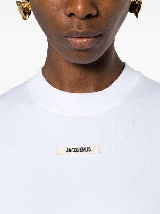 25SS 자크뮈스 그로그랭 반소매 티셔츠 241JS1332031100 WHITE DOM - JACQUEMUS