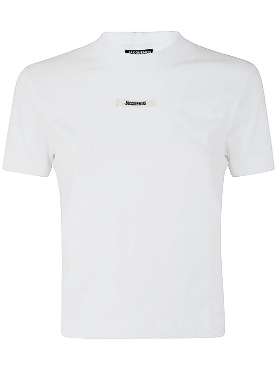 25SS 자크뮈스 그로그랭 반소매 티셔츠 241JS1332031100 WHITE DOM - JACQUEMUS