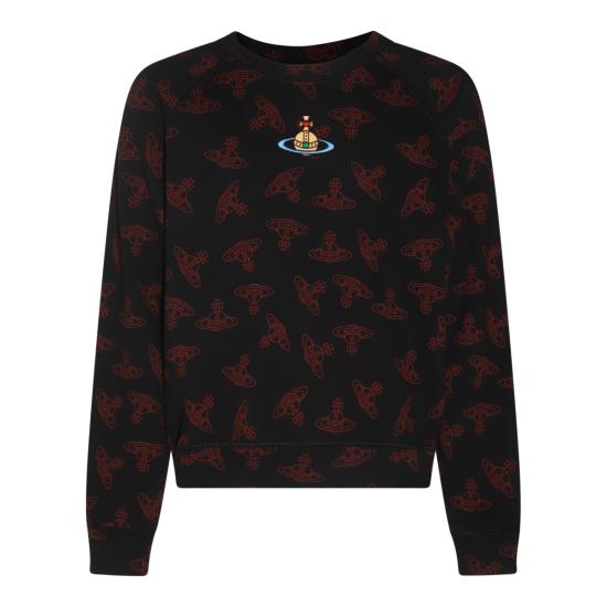  비비안웨스트우드 ORB 프린트 코튼 스웨트셔츠  3I010004J0079N303 DOM