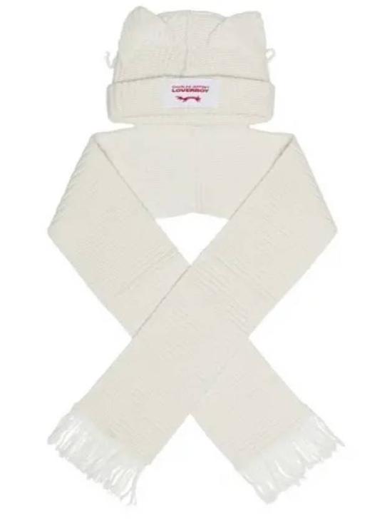  찰스 제프리 러버보이 이어플랩 캡 041130201 ECRU DOM