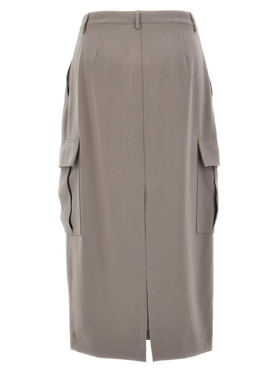  띠어리 롱 스커트 O0709302P3A CINDER DOM - THEORY