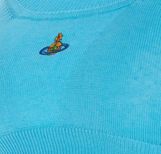  비비안웨스트우드 민소매 티셔츠 1803003ZY001VL402 TURQUOISE DOM - VIVIENNE WESTWOOD