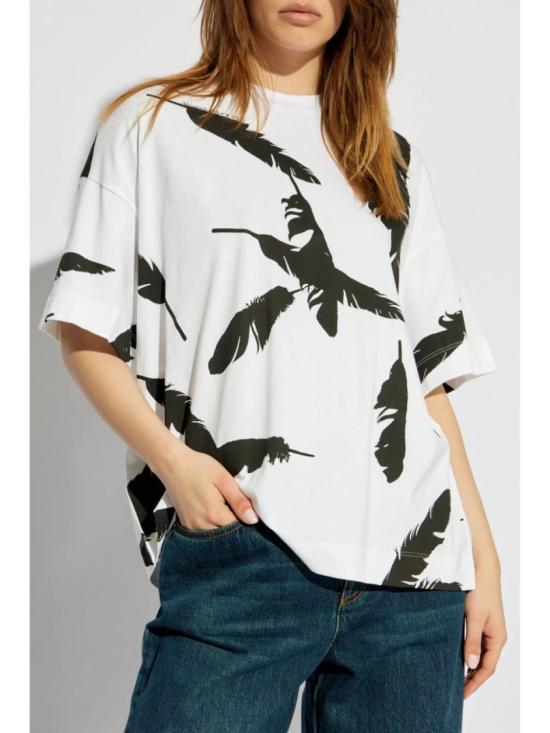  알렉산더 맥퀸 반팔 티셔츠 797816QZAM50909 WHITE DOM - ALEXANDER MCQUEEN