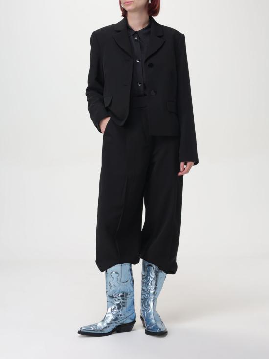  가니 셔츠 F9209099 BLACK DOM - GANNI