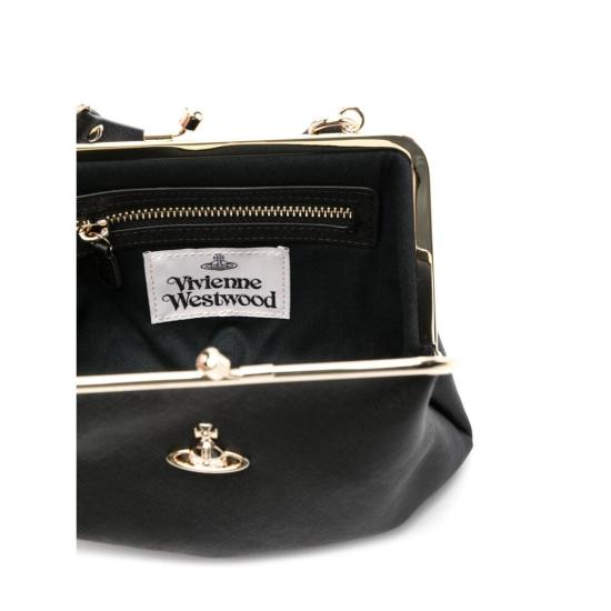 25FW 비비안웨스트우드 토트백 4B010007WL001NN402 BLACK DOM - VIVIENNE WESTWOOD