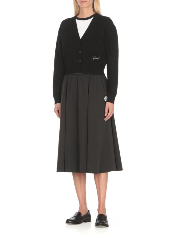  겐조 가디건 FE62CA4743CT99J BLACK DOM - KENZO