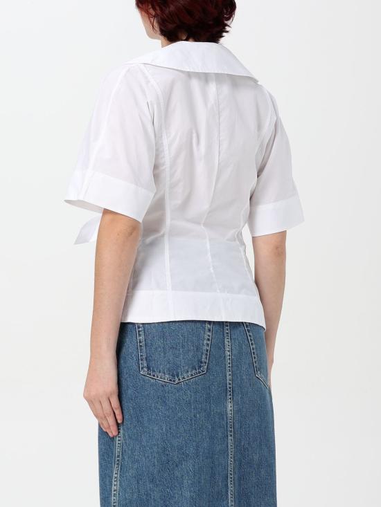  가니 블라우스 F9647151 WHITE DOM - GANNI