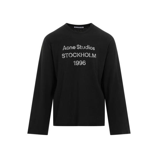 26SS 아크네 스튜디오 긴팔 티셔츠 CL0197 BM0 FADED BLACK DOM - ACNE STUDIOS