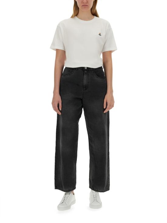 25SS 비비안웨스트우드 클래식 ORB 로고 티셔츠 3G010013J001MA401 WHITE DOM - VIVIENNE WESTWOOD