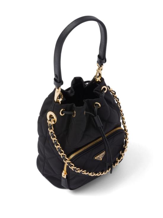 25FW 프라다 리에디션 1995 리나일론 체인 버킷백 1BH0382AOSF0002 BLACK DOM - PRADA