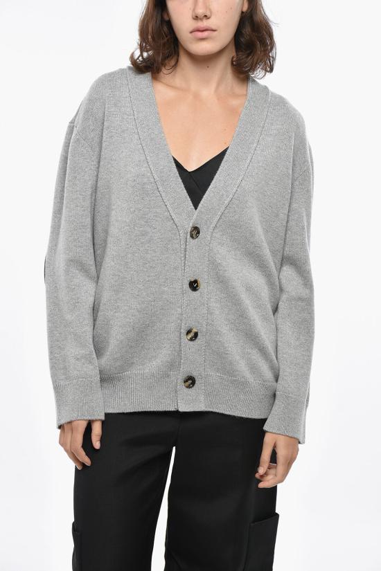  보테가베네타 캐시미어 가디건 774699 V2MM0 8531 GRAY DOM