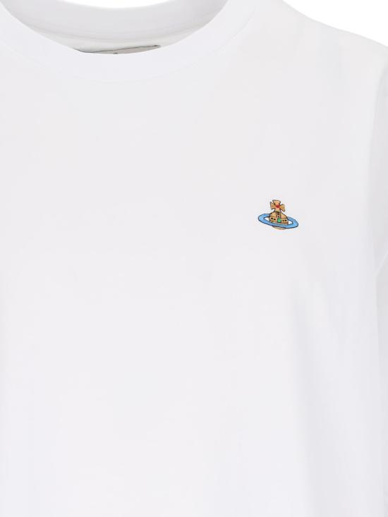 25SS 비비안웨스트우드 반팔 티셔츠 3G010036 J001M A401 White - VIVIENNE WESTWOOD