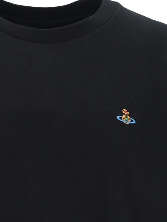 25SS 비비안웨스트우드 반팔 티셔츠 3G010036 J001M N401 Black - VIVIENNE WESTWOOD